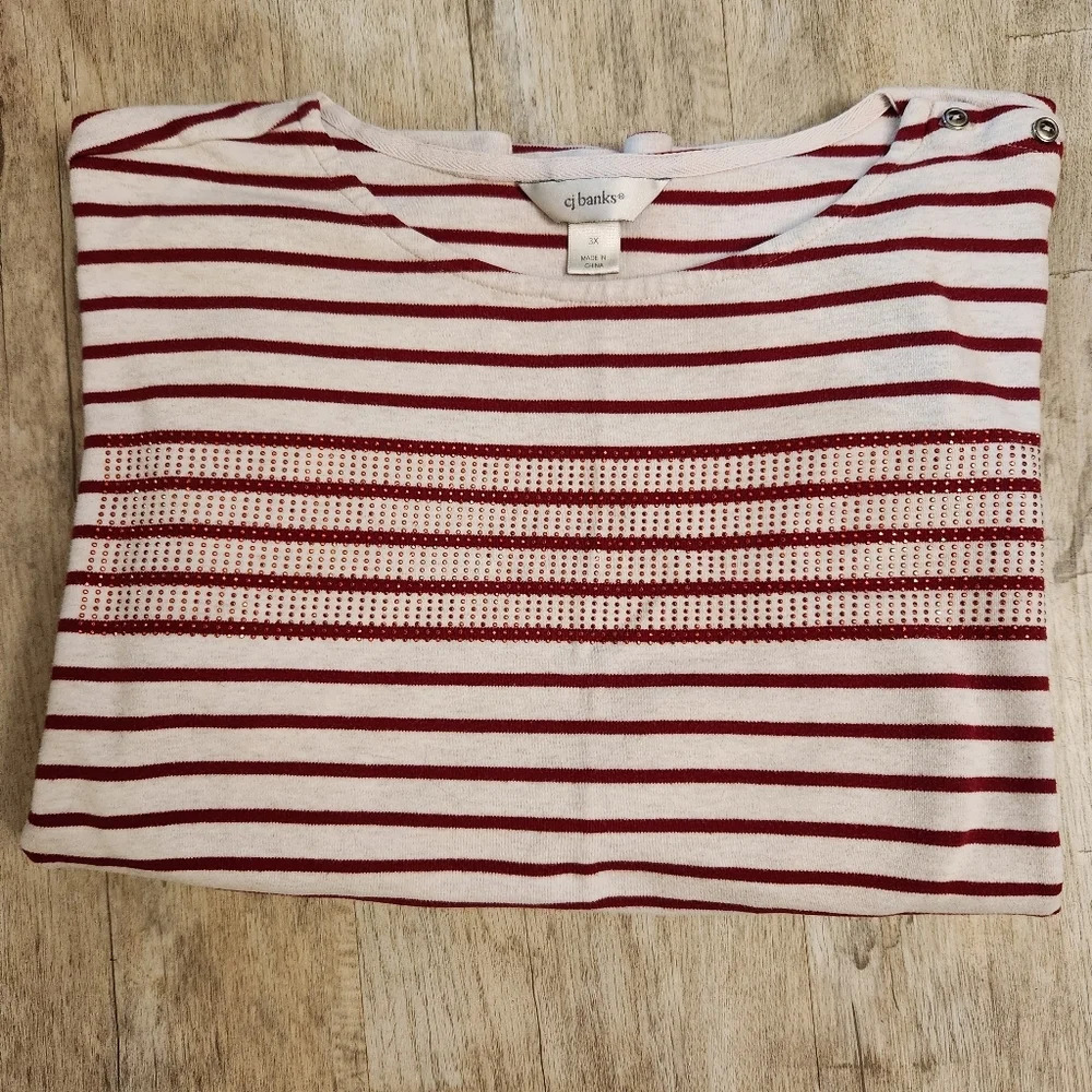 Christopher & Banks Women's size 3X top, 3/4 Length sleeves
